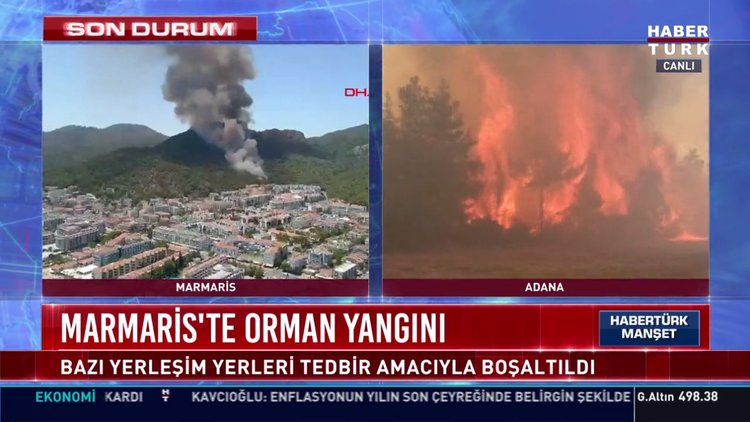 SON DAKİKA... Marmaris'te orman yangını!