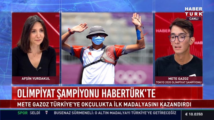 Olimpiyat şampiyonu Habertürk'te