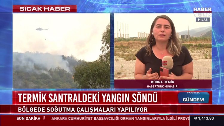 Son dakika... Termik santraldeki yangın söndü!