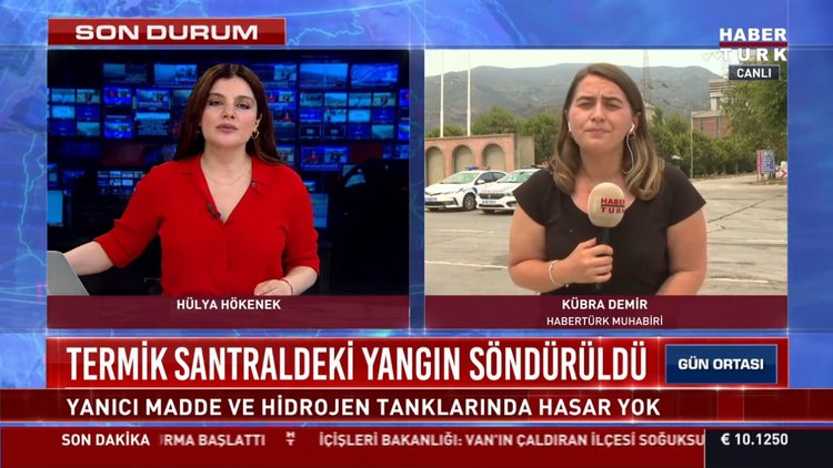 Termik santraldeki yangın söndürüldü