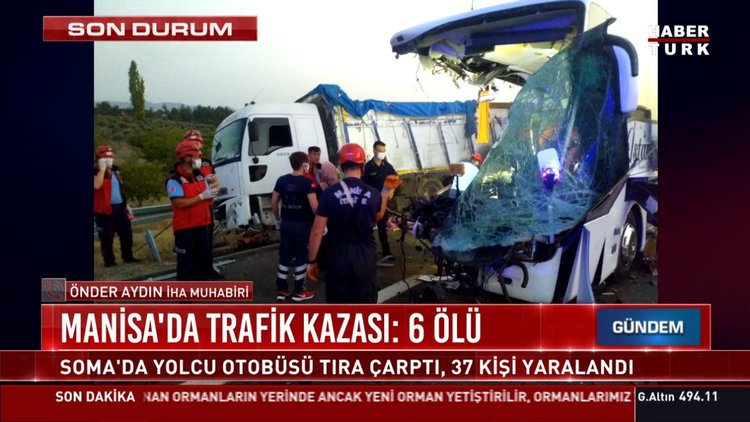 Manisa'da trafik kazası: 6 ölü