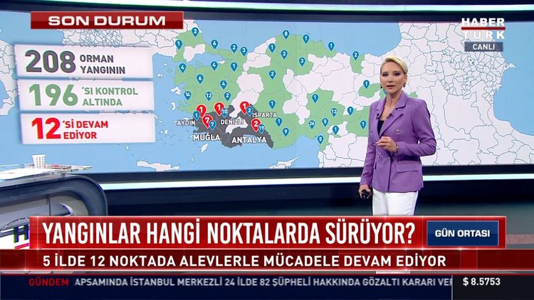 Yangınlar hangi noktalarda sürüyor?