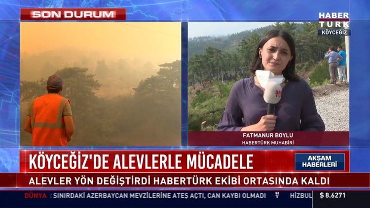 Köyceğiz'de alevlerle mücadele