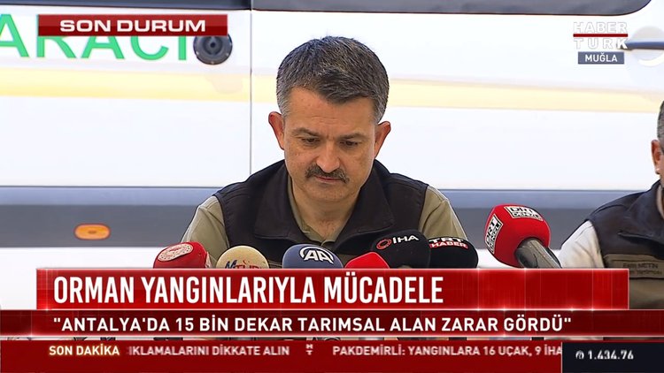 Orman yangınlarıyla mücadelede son durum... Bakan Pakdemirli açıklıyor...
