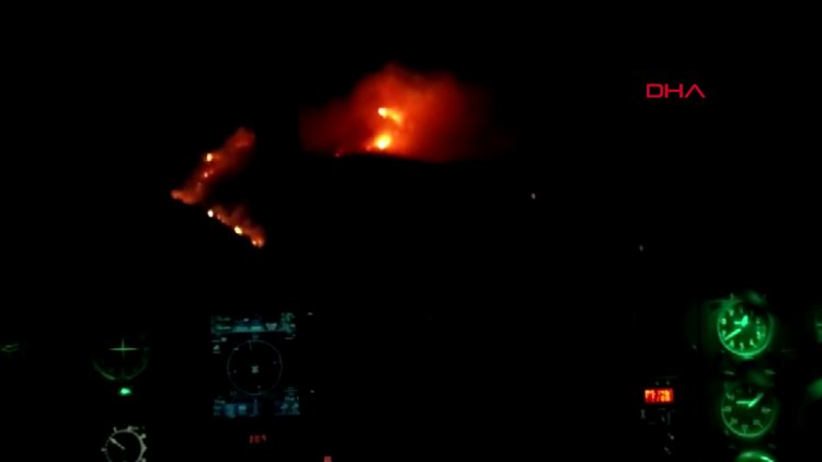 Milas'taki orman söndürma çalışmaları sürüyor