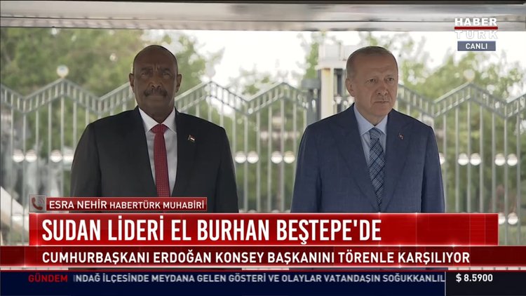 Sudan lideri El Burhan Beştepe'de