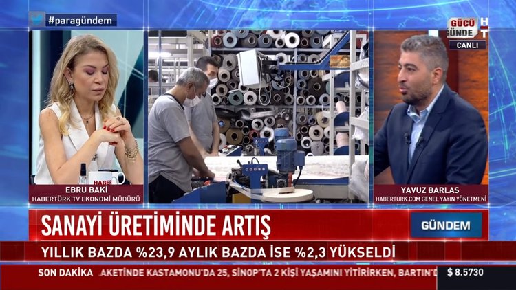 Sanayi üretiminde artış