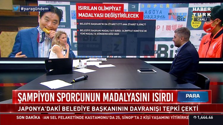 Şampiyon sporcunun madalyasını ısırdı