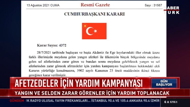 Afetzedeler için yardım kampanyası