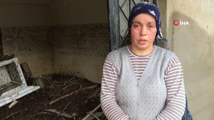 Sel sularından duvarı kırarak kurtulan aile o anları anlattı