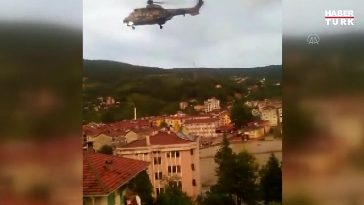 Bozkurt'ta Kur'an Kursu öğrencilerinin ip düzeneği oluşturup suya giren emekli astsubay kurtardı