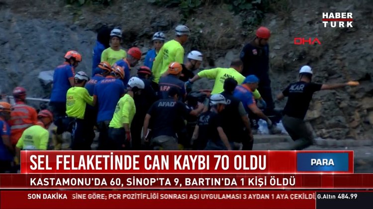 Sel felaketinde can kaybı 70 oldu