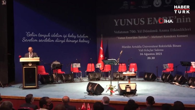 Yunus Emre’nin vefatının 700. yıl dönümü münasebetiyle ilahi konseri düzenlendi