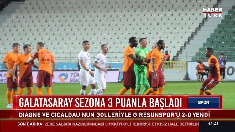 Galatasaray sezona 3 puanla başladı