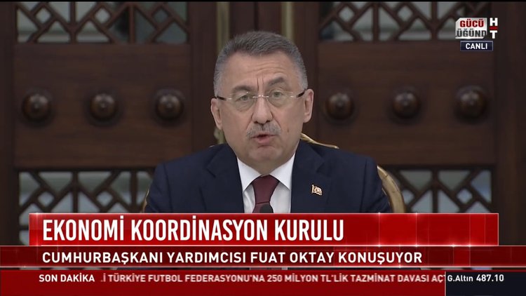 Cumhurbaşkanı Yardımcısı Oktay Ekonomi Koordinasyon Kurulu'nda konuştu