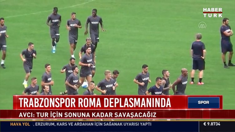 Trabzonspor Roma deplasmanında