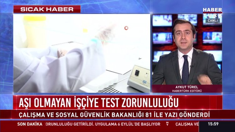 SON DAKİKA... Aşı olmayan işçiye test zorunluluğu!