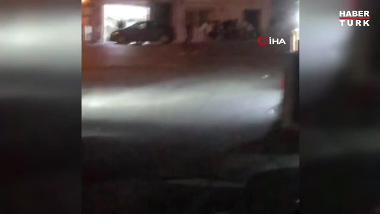 Torbacılar arasında film sahnelerini aratmayan silahlı çatışma kamerada