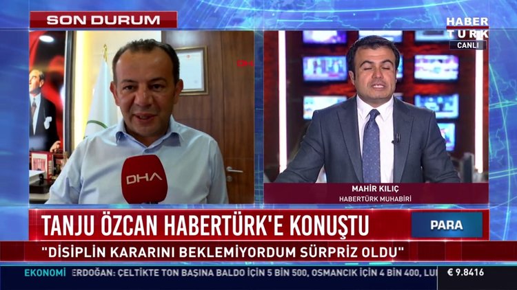 SON DAKİKA... Tanju Özcan Habertürk'e konuştu!