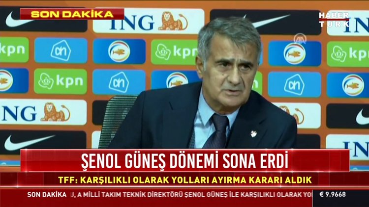 Son dakika: Milli Takım'da Şenol Güneş dönemi sona erdi!