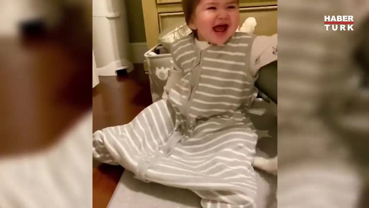 Ceyda Ateş kızı Talia gülme krizine girdi: Güne pozitif başlamak
