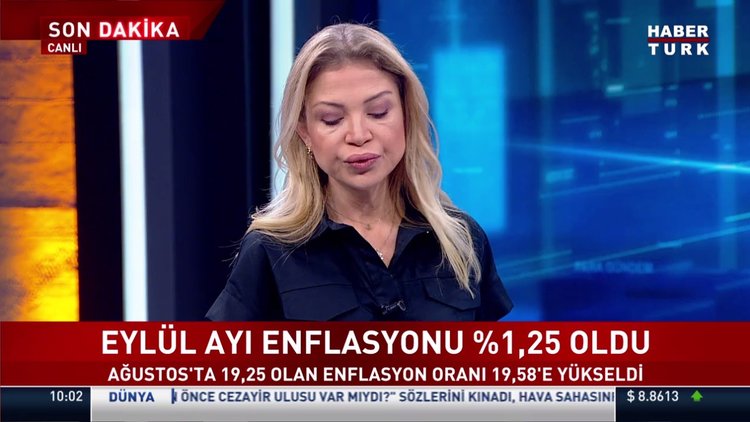 SON DAKİKA... Eylül ayı enflasyonu %1,25 oldu!