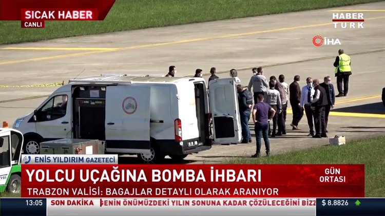 Yolcu uçağına bomba ihbarı