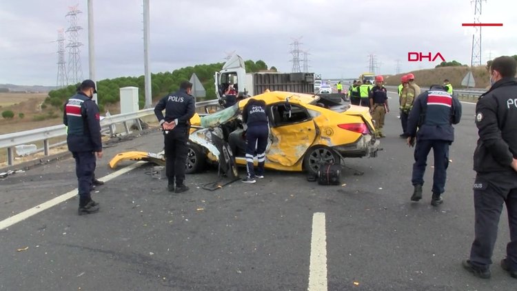 Kuzey Marmara Otoyolu'nda kaza! 2 kişi hayatını kaybetti