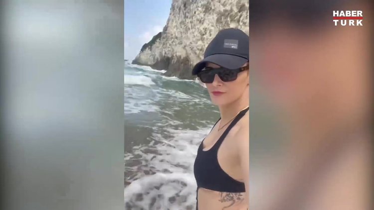 Mine Tugay yaza veda videosuna beğeni yağdı