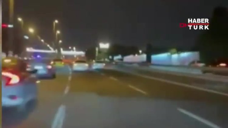 Bahçelievler'de makas kazası kamerada