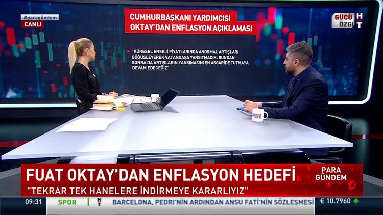 Cumhurbaşkanı yardımcısı Fuat Oktay'dan enflasyon açıklaması