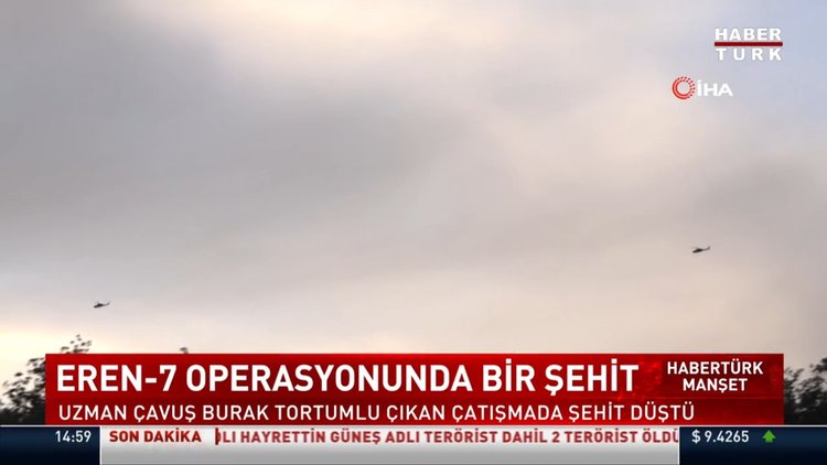 Eren-7 operasyonunda bir asker şehit oldu