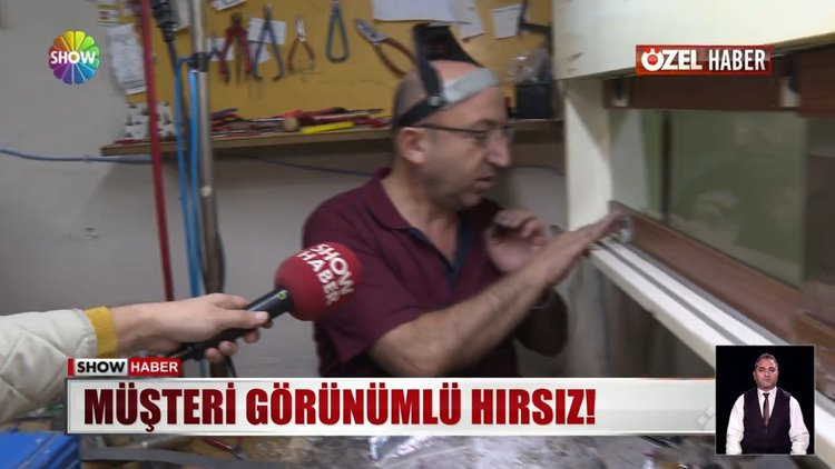 Müşteri görünümlü hırsız! Kaşla göz arasında...