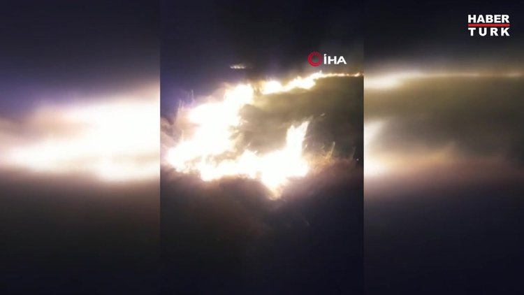 Yüksekova kuş cennetindeki yangını söndürme çalışmaları devam ediyor