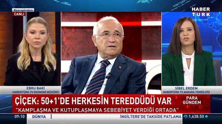 Cemil Çiçek: Yüzde 50+1'de herkesin tereddütü var