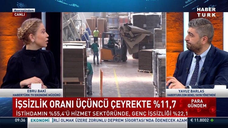3'üncü çeyrek işsizlik oranı %11.7