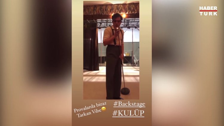 Salih Bademci'den 'Kulüp' setinde Tarkan taklidi