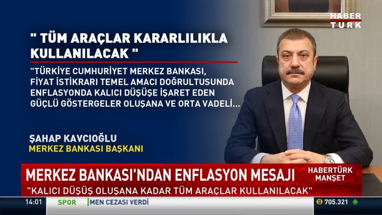 Kavcıoğlu'ndan enflasyon açıklaması