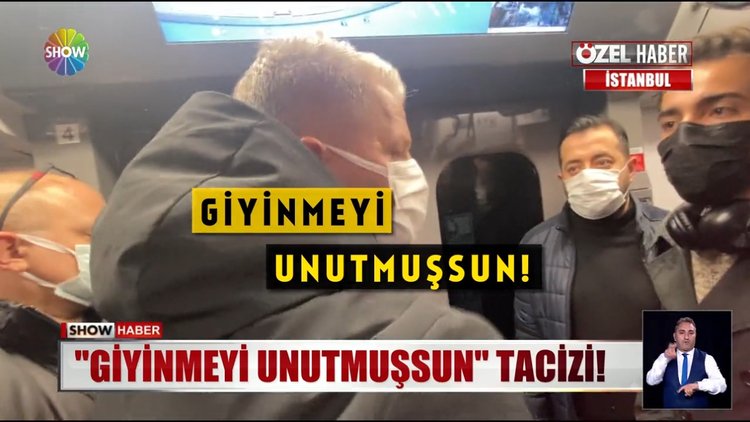 Tacizci Show Haber muhabirine yakalandı