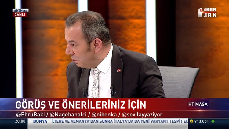 Tanju Özcan Habertürk TV'de soruları yanıtladı
