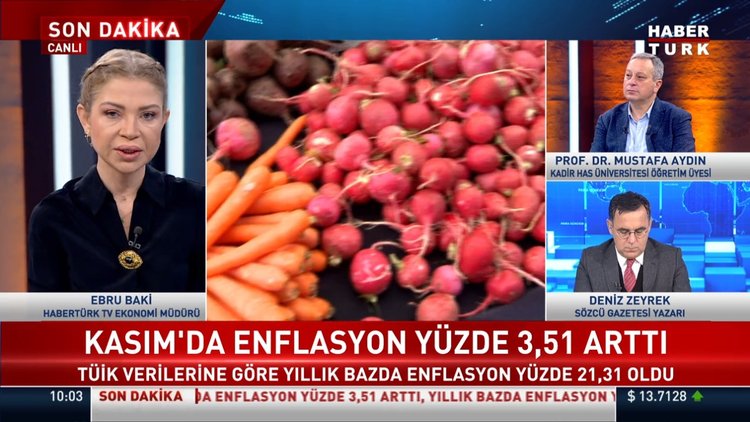 Kasım ayı enflasyon rakamları açıklandı