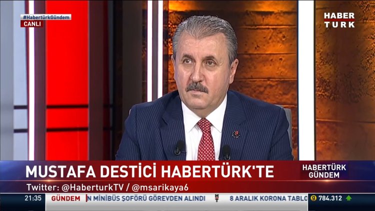 BBP Genel Başkanı Mustafa Destici Habertürk TV'de soruları yanıtladı