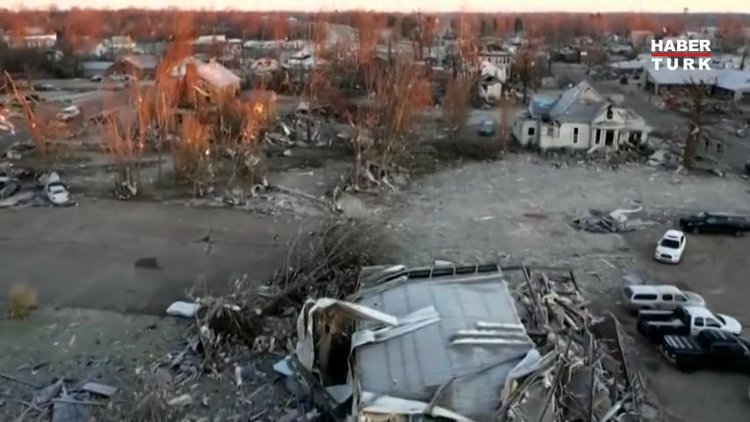 ABD'de ölümcül hortum felaketi:  Can kaybı 100'ü geçebilir, en az 50 hortum vurdu!
