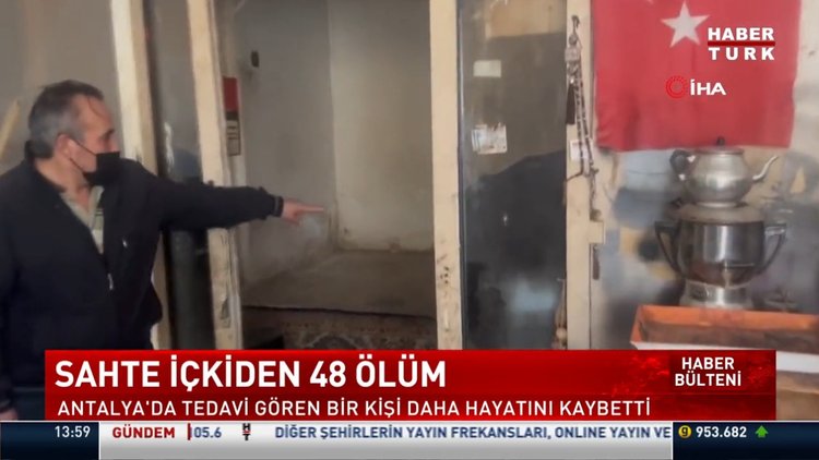 Gaziantep'te sahte içkiden 5, Türkiye genelinde 48 kişi hayatını kaybetti.