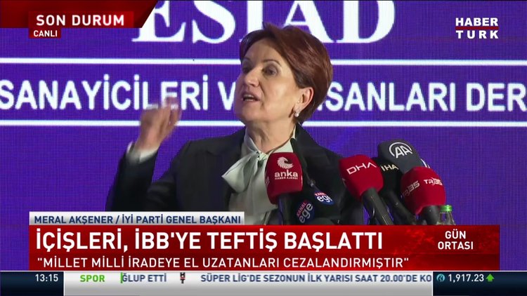 İçişleri, İBB'ye teftiş başlattı! Meral Akşener'den sert açıklamalar...