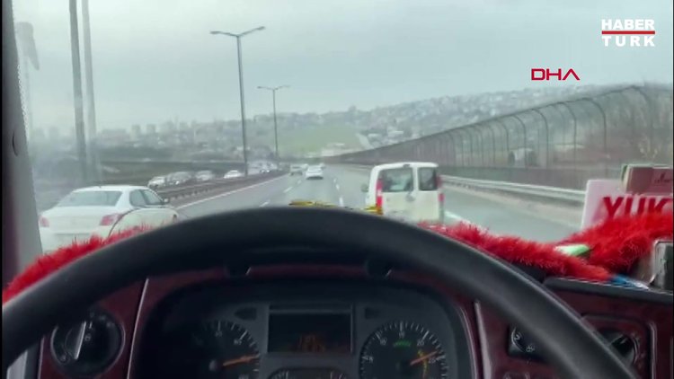 TEM'de makas atan sürücü kazaya neden oldu
