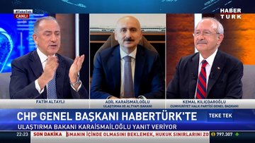 Bakan Karaismailoğlu'ndan Teke Tek'te Kılıçdaroğlu'na yanıt