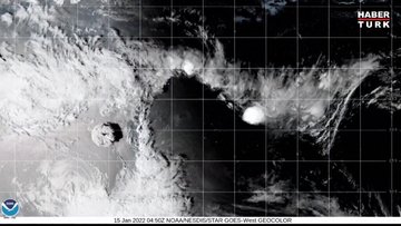 Tonga’da yanardağ patlamasının ardından Yeni Zelanda ve Fiji’de tsunami uyarısı 