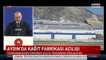 Aydın'da kağıt fabrikası açılışı