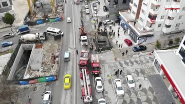 Kadıköy’de 25 metreden metro inşaatına düşen işçi ağır yaralandı